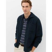 M&S Lofty Utility Button Through Cardigan Navy