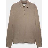 Autograph Pure Extra Fine Merino Wool Polo Shirt Sable