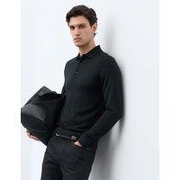 Autograph Pure Extra Fine Merino Wool Polo Shirt Topaz