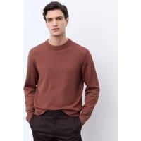 Autograph Oversized Crew Neck Knitted Jumper Chestnut
