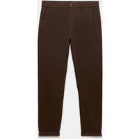 M&S The Ultimate Slim Fit Twill Chinos Rich Brown
