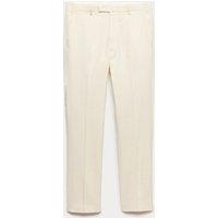 Autograph Tailored Fit Italian Performance Linen Blend Suit Trousers White