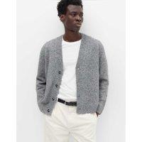 M&S Lofty Knitted Cardigan Grey
