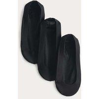 M&S 3 Pack Cotton Blend Footsies Black