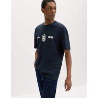 M&S FIFA World Cup 26 England T Shirt Navy