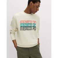 M&S FIFA World Cup 26 Classics Sweatshirt Mexico Ecru