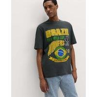 M&S FIFA World Cup 26 Classics Brazil T-Shirt Black