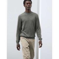 Autograph Pure Extra Fine Merino Wool Performance Jumper Khaki/Olive