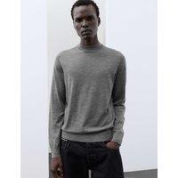 Autograph Pure Extra Fine Merino Wool Performance Jumper Medium Grey