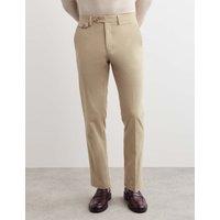 JAEGER Slim Fit Italian Cotton Chinos Beige