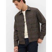 M&S Checked Overshirt Brown