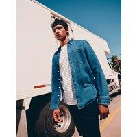 M&S Denim Shirt Smokey Blue