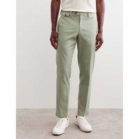 JAEGER Tailored Fit Italian Cotton Chinos Sage