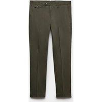 JAEGER Tailored Fit Italian Cotton Chinos Dark Khaki