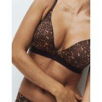 Body by M&S Body Invisibles Sheer Non Wired Bralette (A-E) Dark Brown Mix