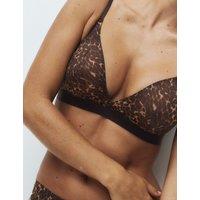 Body by M&S Body Invisibles Sheer Non Wired Bralette (A-E) Dark Brown Mix