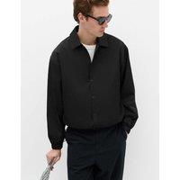 M&S Cotton Blend Coach Jacket Black