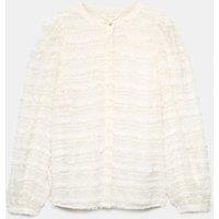 Per Una Textured Tufted Button Through Blouse Soft White