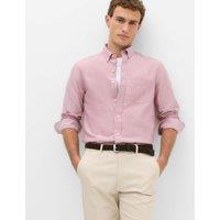 M&S Pure Cotton Ultimate Oxford Shirt Red Mix