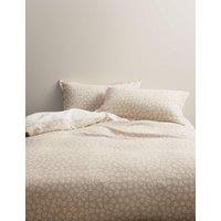 M&S Pure Cotton Leopard Jacquard Bedding Set Natural Mix