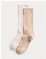 2 Pack Supersoft Crew Socks