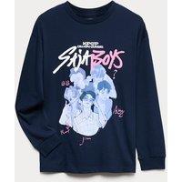 M&S Pure Cotton K-Pop Demon Hunters T-Shirt (6-16 Yrs) Navy