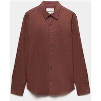 Autograph Lyocell Blend Regular Fit Shirt Chestnut