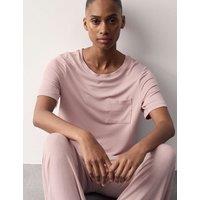 Autograph Modal Rich Short Sleeve Pyjama Top Mallow