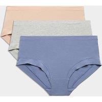 Body by M&S 3pk Flexifit Modal Low Rise Shorts Blueberry