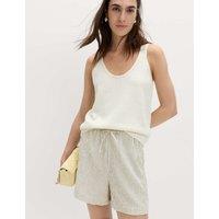 M&S Striped Shorts Navy Mix