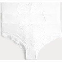 M&S 3 Pack Jasmine All Over Lace Hipster Knickers White