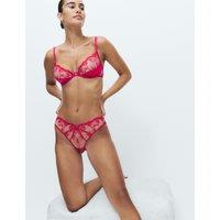 M&S Alessia Embroidery Wired Balcony Bra (A-E) Fuchsia