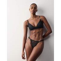 Autograph Silk & Lace Non Wired Plunge Bra (A-E) Black