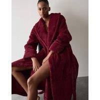 Autograph Premium Short Pile Dressing Gown Dark Claret