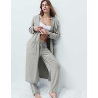 M&S Knitted Longline Wrap with Cotton Grey