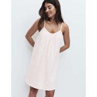 M&S Pure Cotton Muslin Floral Chemise Pink Mix