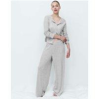 M&S Pointelle Wide Leg Lounge Bottoms Grey