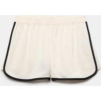 M&S Dream Satin Pyjama Shorts Cream
