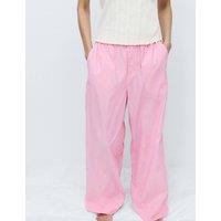 M&S Pure Cotton Striped Pyjama Bottoms Medium Rose