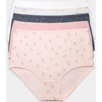 M&S 5pk Cotton Lycra Full Briefs Nightshade