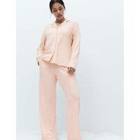 M&S Cotton Modal Printed Revere Pyjama Set Calico