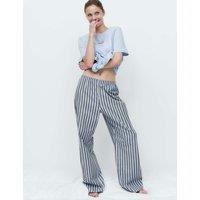 M&S Cotton Rich Printed Pyjama Set Blue Mix