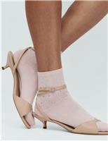 Cotton Rich Embellished Ankle Socks