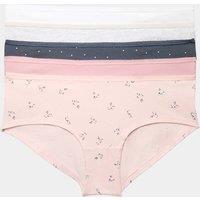 M&S 5pk Cotton Rich Lycra Low Rise Shorts Nightshade