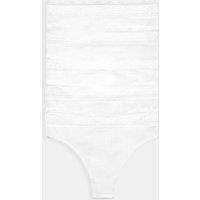 M&S 5pk Cotton Blend High Waisted Thongs White