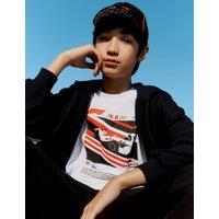 M&S Formula 1 T-Shirt (6-16 Yrs) White