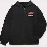 M&S Formula 1 Graphic Hoodie (6-16 Yrs) Black