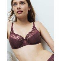 M&S Amelia Lace Wired Full Cup Bra (A-E) Dark Aubergine