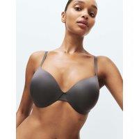 Body by M&S Body Invisibles Padded Wired Demi Cup Bra F+ Dark Grey