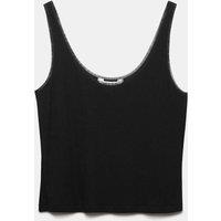 Autograph Modal Rich Ribbed Cami Pyjama Top Black
